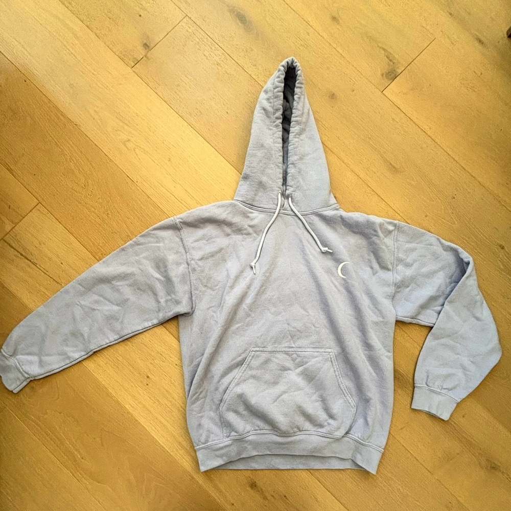 light purple moon hoodie small
